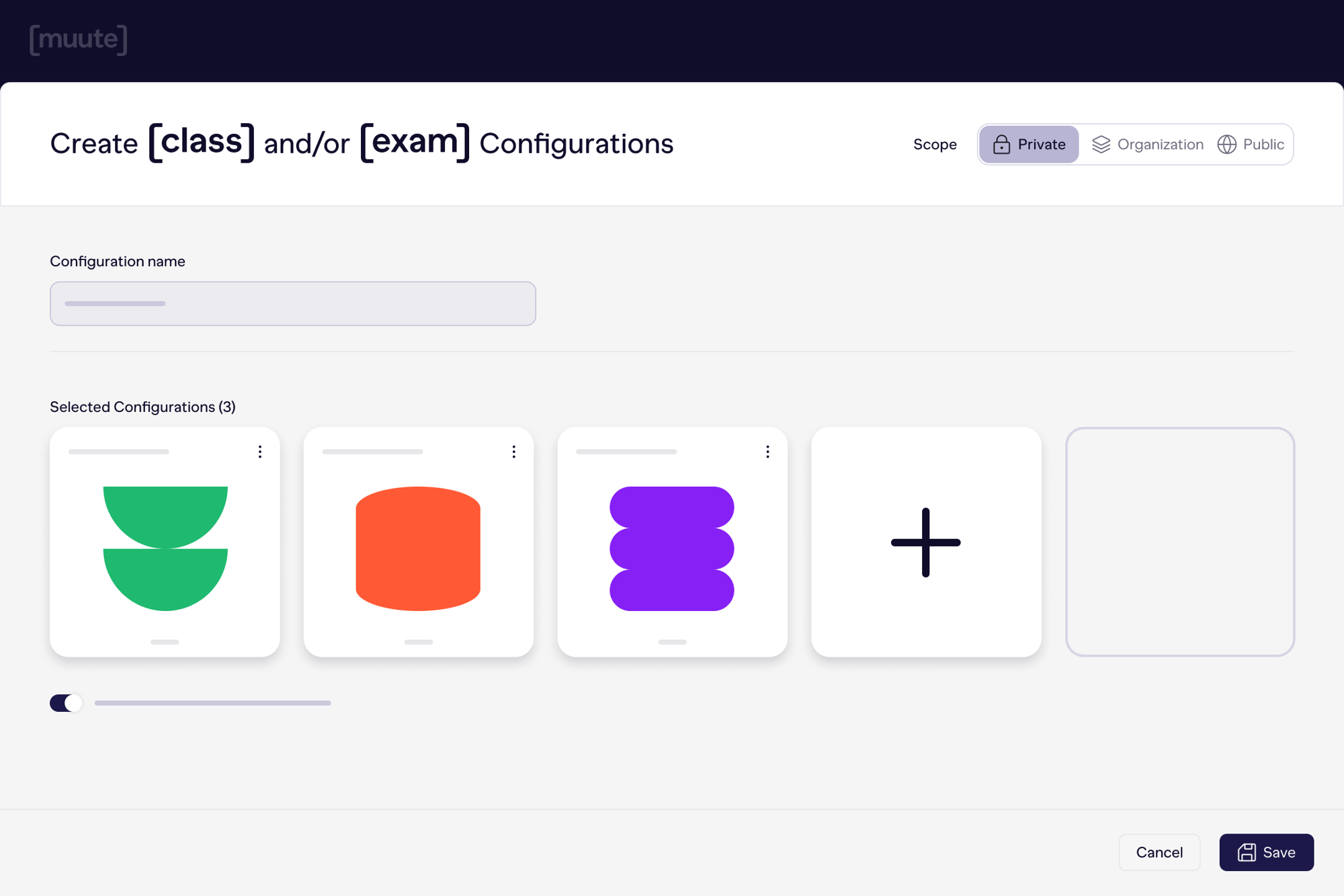 Configuratie aanmaken